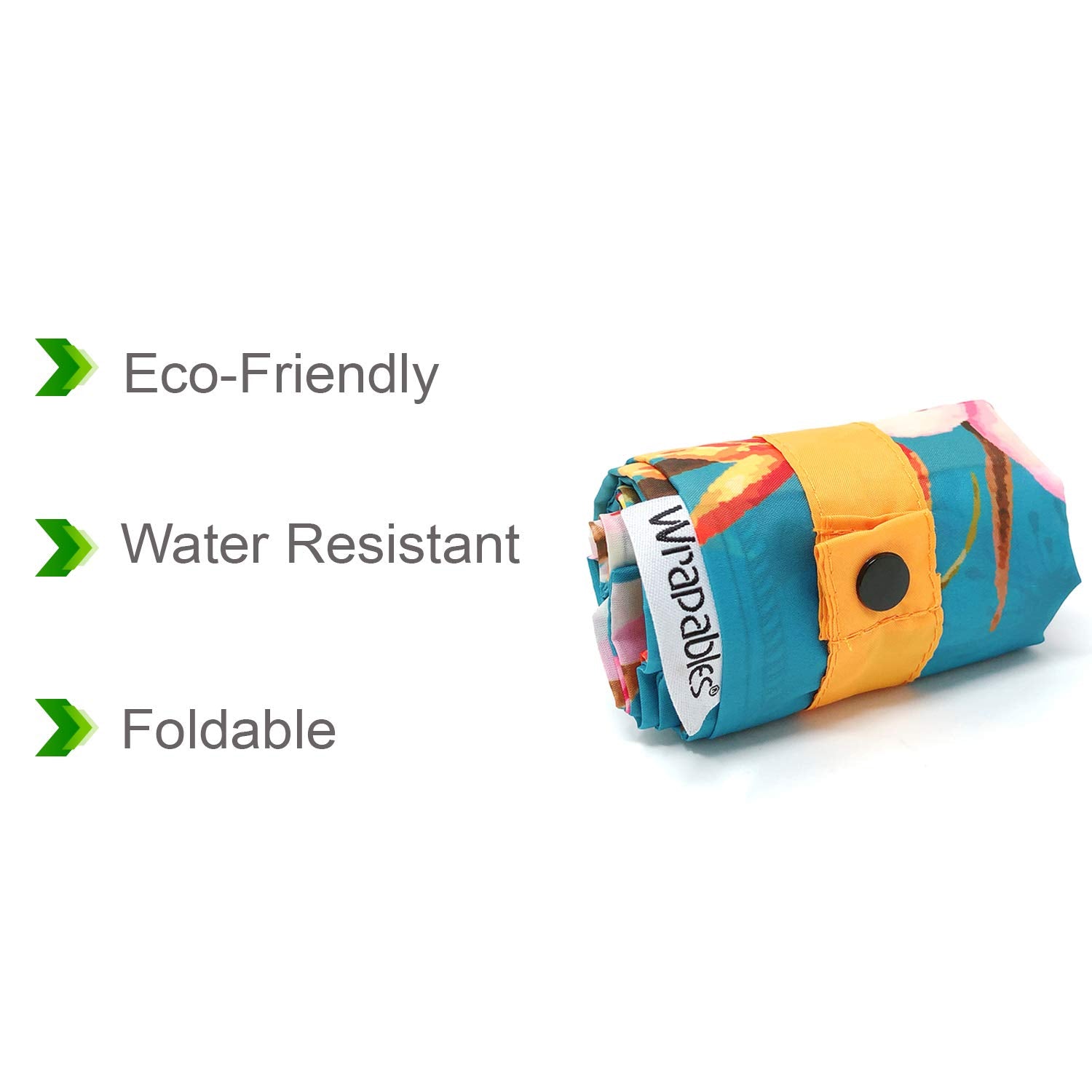 Allydrew Foldable Reusable Shopping Bags, Cherry Blossoms & Birds